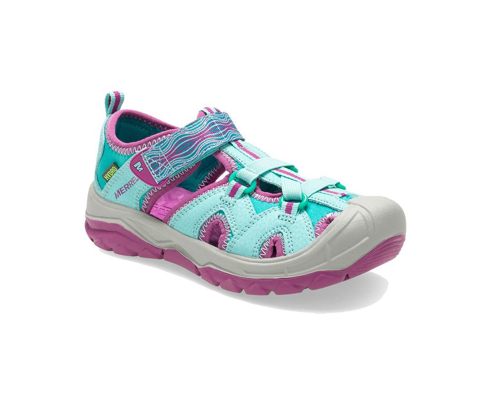 Merrell Sandals Turquoise/Purple - Hydro Moc - Kids 31PEQCFYW